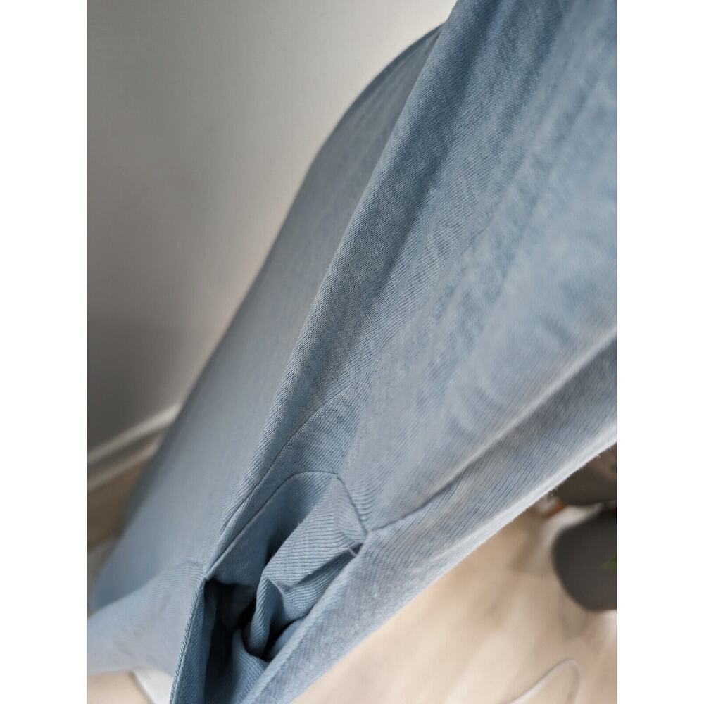 New Poetry Plus Size 18 Maxi Dress Ocean Blue Short Sleeves Pockets Hemp Cotton - Picture 4 of 11